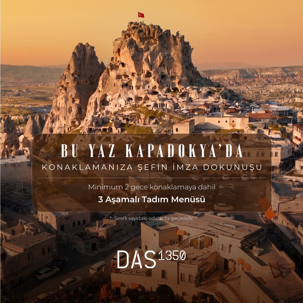 Das Apres'te 3 Aşamalı Tadım Menüsü (minimum 2 Gece Konaklamalara Özeldir.)